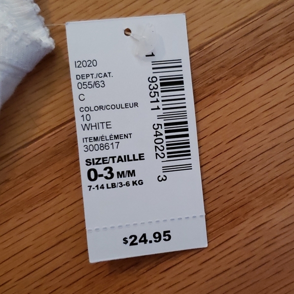 Unicorn onesie with ruffle sz. 0-3 months - Picture 3 of 6